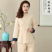 Muatkan imej ke dalam penonton Galeri, Signature Cotton Traditional Chinese Blouse Mother Shirt
