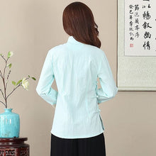 Muatkan imej ke dalam penonton Galeri, Signature Cotton Traditional Chinese Blouse Mother Shirt
