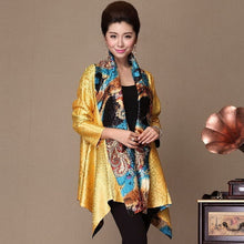 Muatkan imej ke dalam penonton Galeri, Open Front Floral Linen Chinese Style Wind Coat
