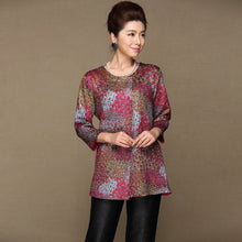 Muatkan imej ke dalam penonton Galeri, 3/4 Sleeve Round Neck Chinese Style Women&#39;s Coat
