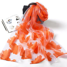 Load image into Gallery viewer, Flowers Pattern All-match Warm Chiffon Scarf Shawl
