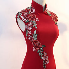 Load image into Gallery viewer, Full Length Cheongsam Top Mermaid Prom Dress Evening Gown
