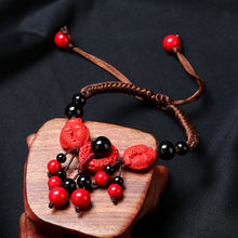 Muatkan imej ke dalam penonton Galeri, 2 Fishs Pendant Handmade Wax String Bracelet
