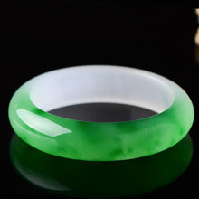 Load image into Gallery viewer, Lux Genuine Burmese Icy Jade Bangle Bracelet
