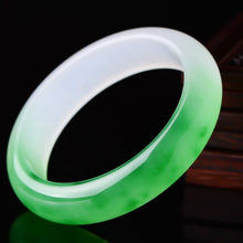 Load image into Gallery viewer, Lux Genuine Burmese Icy Jade Bangle Bracelet
