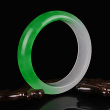 Load image into Gallery viewer, Lux Genuine Burmese Icy Jade Bangle Bracelet
