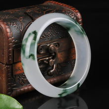 Load image into Gallery viewer, Lux Genuine Burmese Icy Jade Bangle Bracelet
