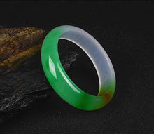 Load image into Gallery viewer, Lux Genuine Burmese Icy Jade Bangle Bracelet
