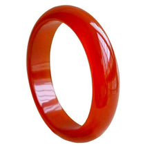 Load image into Gallery viewer, Lux Genuine Red Agate Bangle Bracelet
