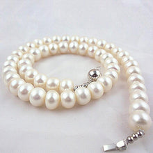 Muatkan imej ke dalam penonton Galeri, Natural Fresh Water Round Shape Pearl Necklace
