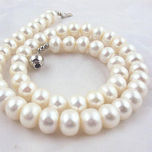 Muatkan imej ke dalam penonton Galeri, Natural Fresh Water Round Shape Pearl Necklace
