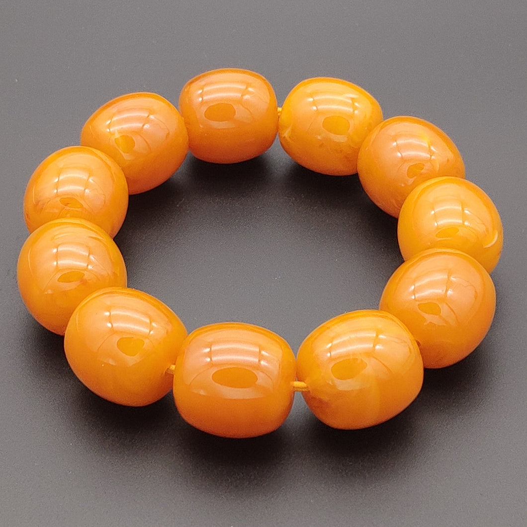 Genuine Beeswax Beads Stretch Bracelet