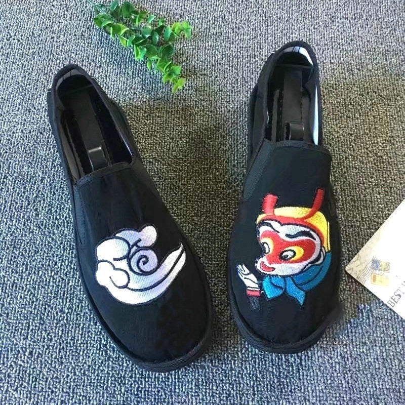 Son Goku Embroidery Traditional Chinese Causal Shoes Loafers