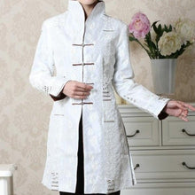 Muatkan imej ke dalam penonton Galeri, V Neck Floral Brocade Chinese Wind Coat
