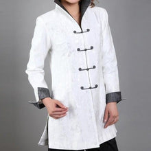 Muatkan imej ke dalam penonton Galeri, Long Sleeve V Neck Fancy Cotton Chinese Style Wind Coat
