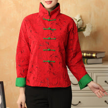 Load image into Gallery viewer, Stand Collar Cotton Chinese Coat with Strap Buttons
