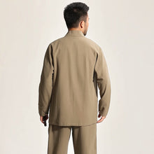 Load image into Gallery viewer, V Neck Auspicious Embroidery Chinese Kung Fu Suit Han Costume
