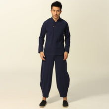 Muatkan imej ke dalam penonton Galeri, Signature Cotton Chinese Kung Fu Suit Han Costume with Harem Pants
