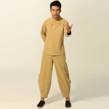 Load image into Gallery viewer, Signature Cotton Chinese Kung Fu Suit Han Costume with Harem Pants
