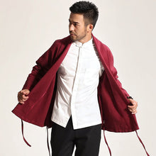 Muatkan imej ke dalam penonton Galeri, Signature Cotton Chinese Coat Zen Coat Cardigan
