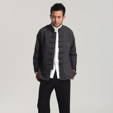 Muatkan imej ke dalam penonton Galeri, Long Sleeve Retro Woolen Chinese Style Jacket
