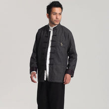 Muatkan imej ke dalam penonton Galeri, Long Sleeve Retro Woolen Chinese Style Jacket
