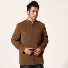 Muatkan imej ke dalam penonton Galeri, Long Sleeve Retro Wool Blend Chinese Style Jacket
