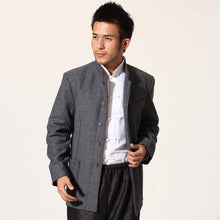 Muatkan imej ke dalam penonton Galeri, Long Sleeve Retro Wool Blend Chinese Style Jacket
