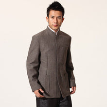 Muatkan imej ke dalam penonton Galeri, Long Sleeve Retro Wool Blend Chinese Style Jacket
