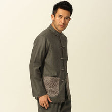 Load image into Gallery viewer, Signature Cotton Traditional Chinese Jacket with Floral Embroidery Pocket
