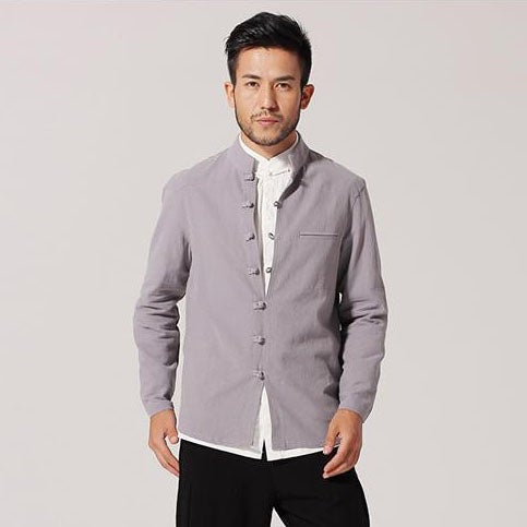 Mandarin Collar Signature Cotton Retro Kung Fu Jacket