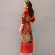 Load image into Gallery viewer, Long Sleeve Tea Length Suede Chinese Style Wind Coat
