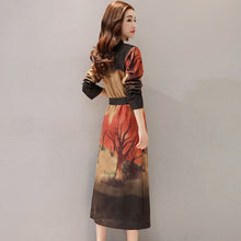 Load image into Gallery viewer, Long Sleeve Tea Length Suede Chinese Style Wind Coat
