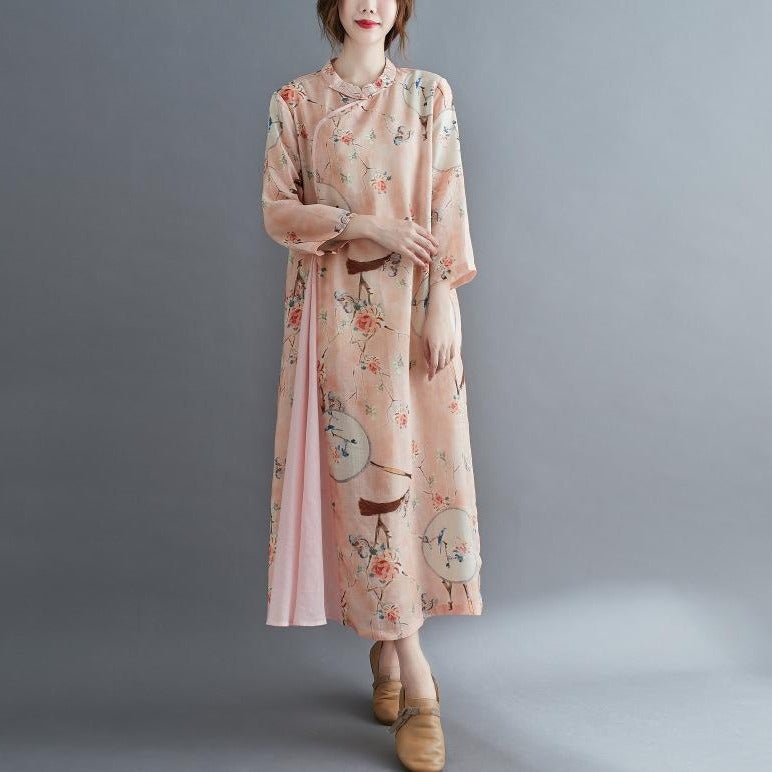 Signature Cotton Loose Hanfu Traditional Floral Chinese Costume