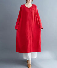 Muatkan imej ke dalam penonton Galeri, Round Neck Loose Hanfu Zen Coat Traditional Chinese Costume
