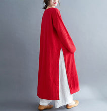 Muatkan imej ke dalam penonton Galeri, Round Neck Loose Hanfu Zen Coat Traditional Chinese Costume
