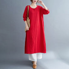 Muatkan imej ke dalam penonton Galeri, Round Neck Loose Hanfu Zen Coat Traditional Chinese Costume
