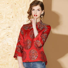 Load image into Gallery viewer, Auspicious Pattern Brocade Retro Chinese Style Jacket
