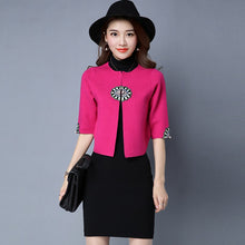 Load image into Gallery viewer, Open Front Floral Embroidery Chinese Style Women&#39;s Cardigan
