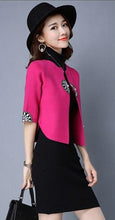 Load image into Gallery viewer, Open Front Floral Embroidery Chinese Style Women&#39;s Cardigan
