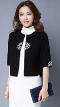 Load image into Gallery viewer, Open Front Floral Embroidery Chinese Style Women&#39;s Cardigan
