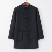 Muatkan imej ke dalam penonton Galeri, Mandarin Collar Woolen Chinese Style Wind Coat
