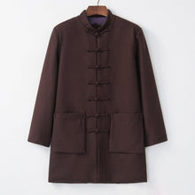 Muatkan imej ke dalam penonton Galeri, Mandarin Collar Woolen Chinese Style Wind Coat
