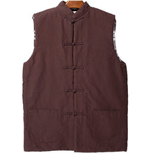 Load image into Gallery viewer, Mandarin Collar Traditional Chinese Style Wadded Waistcoat
