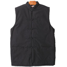 Load image into Gallery viewer, Mandarin Collar Traditional Chinese Style Wadded Waistcoat
