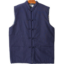 Muatkan imej ke dalam penonton Galeri, Mandarin Collar Traditional Chinese Style Wadded Waistcoat
