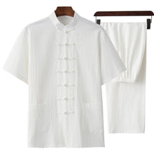 Muatkan imej ke dalam penonton Galeri, Signature Cotton Short Sleeve Traditional Chinese Kung Fu Suit
