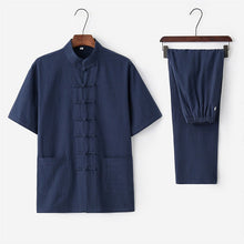 Muatkan imej ke dalam penonton Galeri, Signature Cotton Short Sleeve Traditional Chinese Kung Fu Suit
