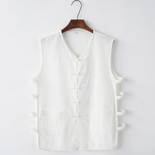 Load image into Gallery viewer, Signature Cotton V Neck Traditional Chinese Style Waistcoat
