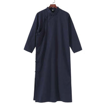 Load image into Gallery viewer, Full Length Retro Mandarin Coat Chinese Jacket with Strap Buttons
